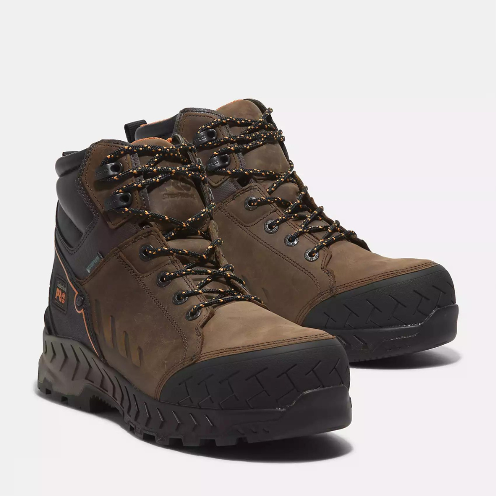 Timberland A225Q Work Summit 6 inch Composite Toe Work Boots Brown from Columbia Safety